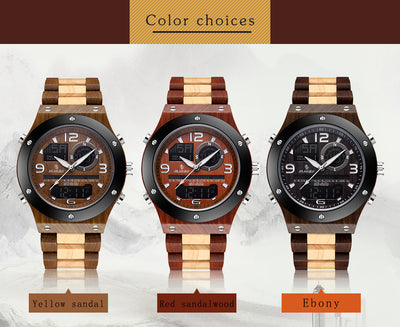 Reloj Cronógrafo de Madera Artesanal Lujo para Hombre - Image 11