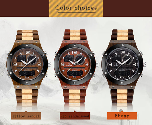 Reloj Cronógrafo de Madera Artesanal Lujo para Hombre - Image 11