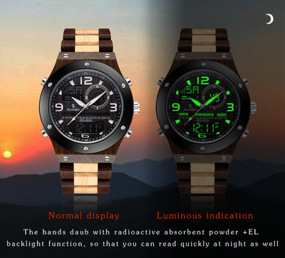 Reloj Cronógrafo de Madera Artesanal Lujo para Hombre - Image 13