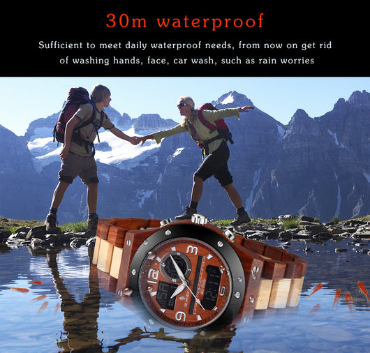 Reloj Cronógrafo de Madera Artesanal Lujo para Hombre - Image 15