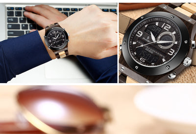 Reloj Cronógrafo de Madera Artesanal Lujo para Hombre - Image 19