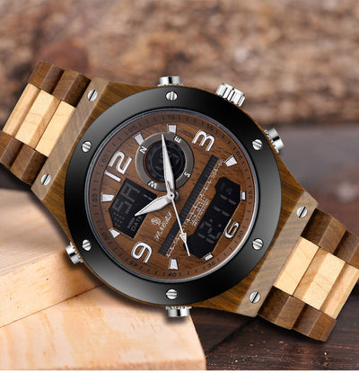Reloj Cronógrafo de Madera Artesanal Lujo para Hombre - Image 22