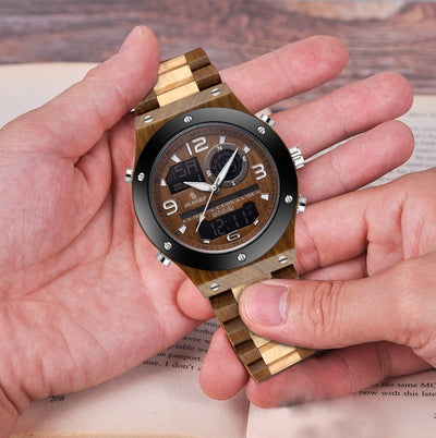 Reloj Cronógrafo de Madera Artesanal Lujo para Hombre - Image 23