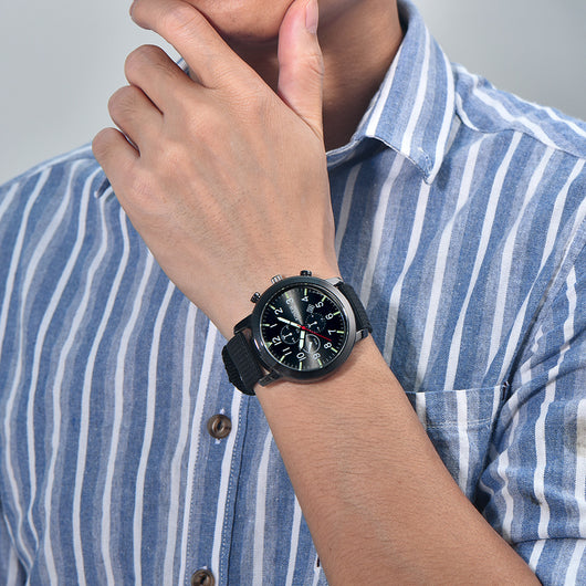 Reloj de Pulsera Hombre Banda Nylon Calendario Cuarzo - Image 16