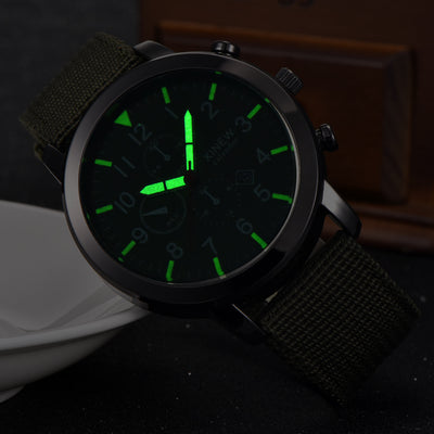 Reloj de Pulsera Hombre Banda Nylon Calendario Cuarzo - Image 17