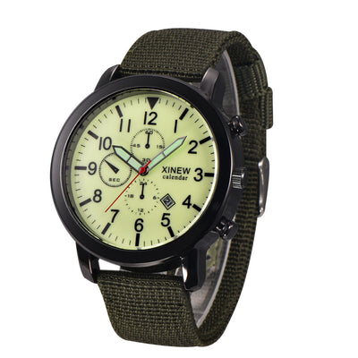 Reloj de Pulsera Hombre Banda Nylon Calendario Cuarzo - Image 21
