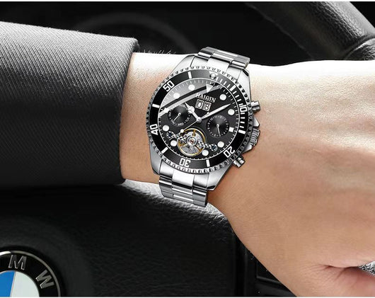 Reloj Mecánico Luminoso Resistente al Agua Multifuncional para Hombre - Image 4