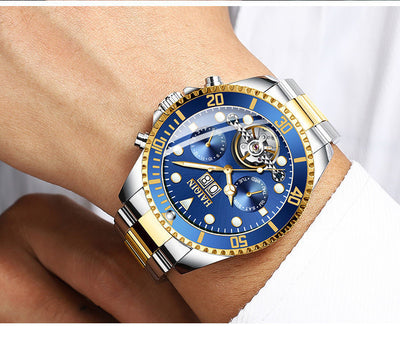 Reloj Mecánico Luminoso Resistente al Agua Multifuncional para Hombre - Image 6