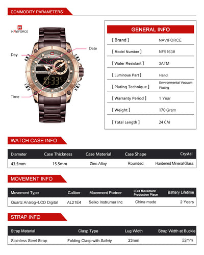 Reloj de Cuarzo NNAVIFORCE - Elegancia y Precisión - Image 8