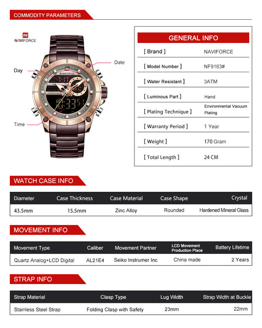 Reloj de Cuarzo NNAVIFORCE - Elegancia y Precisión - Image 8
