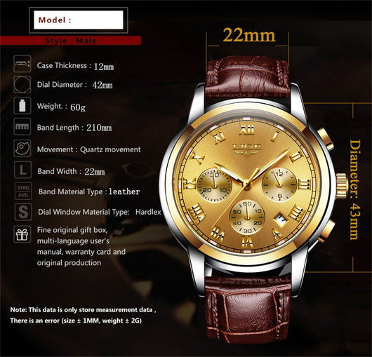 Reloj de Cuero para Hombre - Elegancia Casual - Image 16