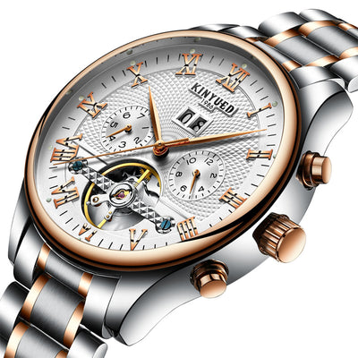 Reloj Mecánico Tourbillon Hueco KINYUED - Image 12