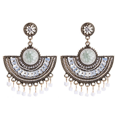 Aretes Bohemios Elegantes con Borlas y Cuentas - Image 14