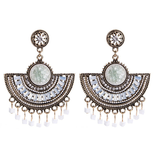 Aretes Bohemios Elegantes con Borlas y Cuentas - Image 14