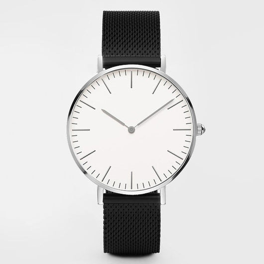Reloj de Hombre Cuarzo Oro Rosa Ultra Delgado con Correa de Acero Doble Aguja - Image 33