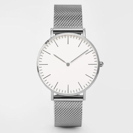Reloj de Hombre Cuarzo Oro Rosa Ultra Delgado con Correa de Acero Doble Aguja - Image 41