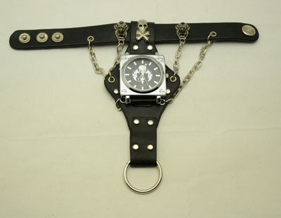 Reloj de Pulsera con Cinturón de Remaches Skull - Image 14