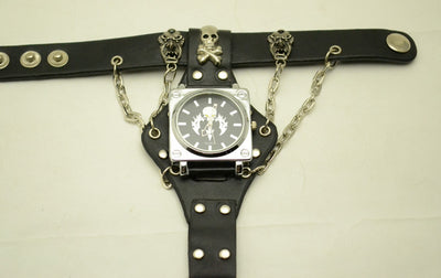 Reloj de Pulsera con Cinturón de Remaches Skull - Image 15