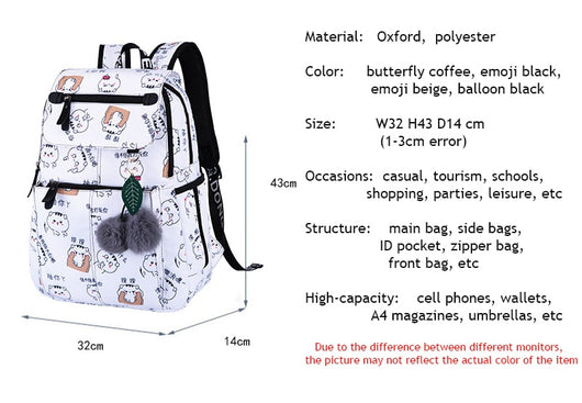 Mochila Estampada para Niñas con Diseño Moderno - Image 10