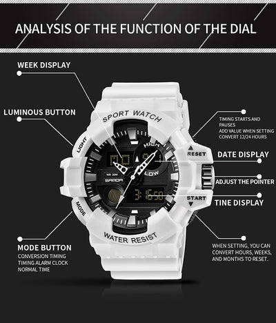 Reloj Electrónico Deportivo Resistente al Agua para Hombre - Image 8