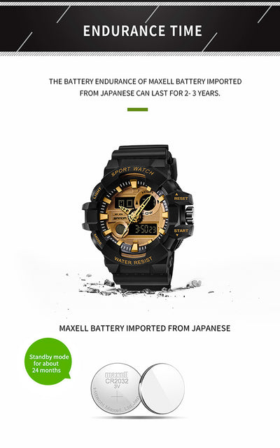 Reloj Electrónico Deportivo Resistente al Agua para Hombre - Image 10