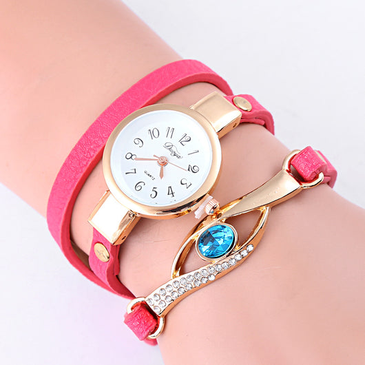 Reloj Pulsera de Cuarzo con Cristal Azul - Image 12