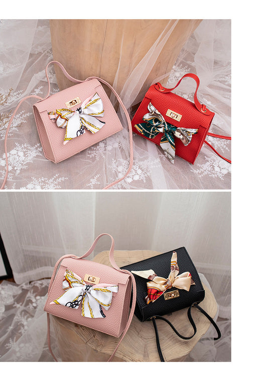 Bolso de Hombro con Pañuelo de Seda Estampado Lichi - Image 15