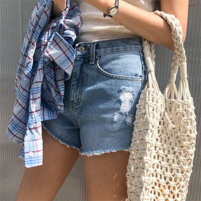 Bolsa Tejida de Malla Hueca - Bolso Casual de Paja Transpirable - Image 20