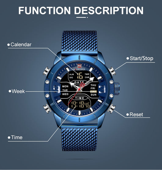 Reloj de Pulsera con Malla Metálica - Image 10