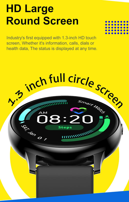 Smartwatch Pantalla Redonda 1.2" con Monitoreo de Salud - Image 12