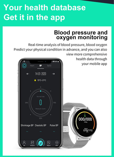 Smartwatch Pantalla Redonda 1.2" con Monitoreo de Salud - Image 21