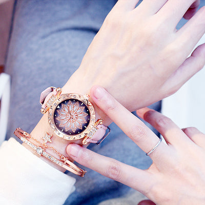 Reloj de Cuarzo Giratorio para Mujer con Diseño Casual - Image 23