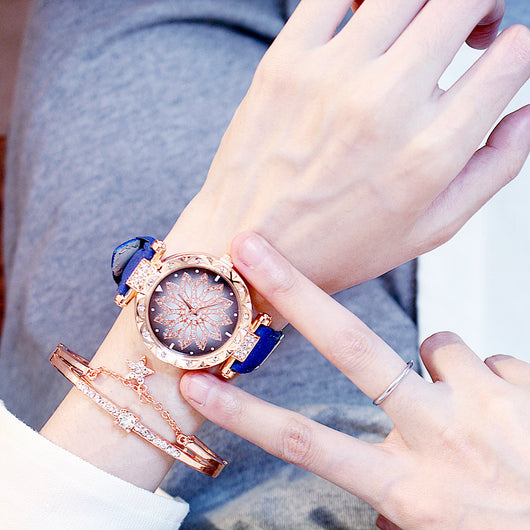 Reloj de Cuarzo Giratorio para Mujer con Diseño Casual - Image 26