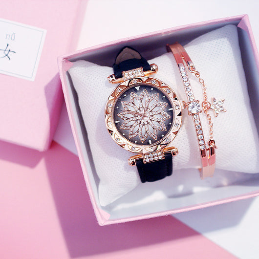 Reloj de Cuarzo Giratorio para Mujer con Diseño Casual - Image 34