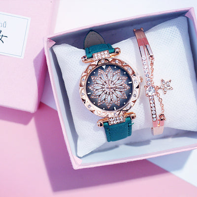 Reloj de Cuarzo Giratorio para Mujer con Diseño Casual - Image 38