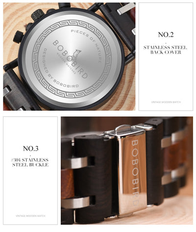 Reloj de Madera Maciza Multifuncional - Image 16