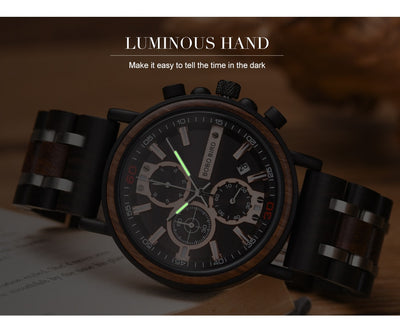 Reloj de Madera Maciza Multifuncional - Image 17