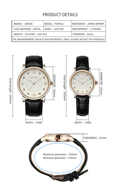 Reloj de Pulsera Casual Resistente al Agua con Movimiento de Cuarzo - Image 15