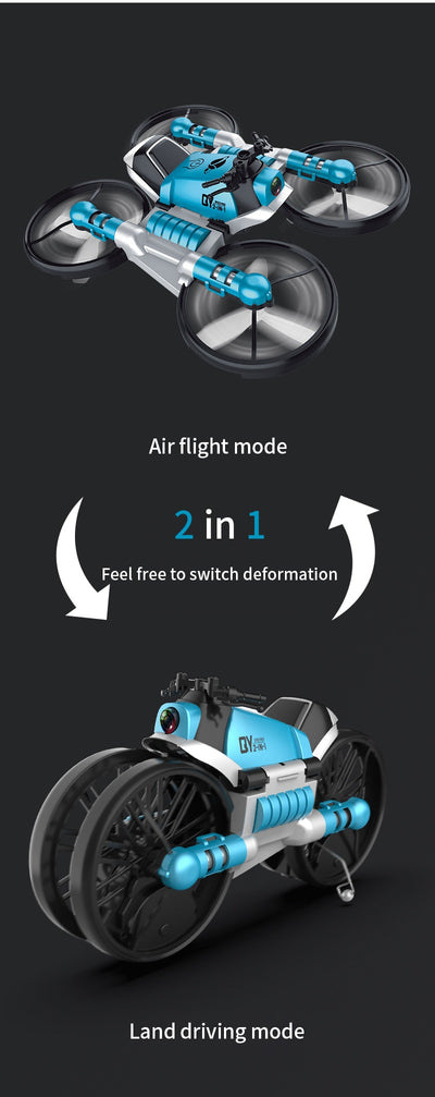 Dron Motocicleta 2 en 1 WiFi FPV Plegable con Cámara y Control Remoto - Image 12