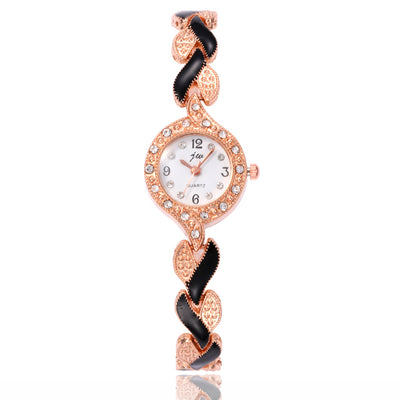 Reloj de pulsera de cuarzo con motivo de hoja - Image 12