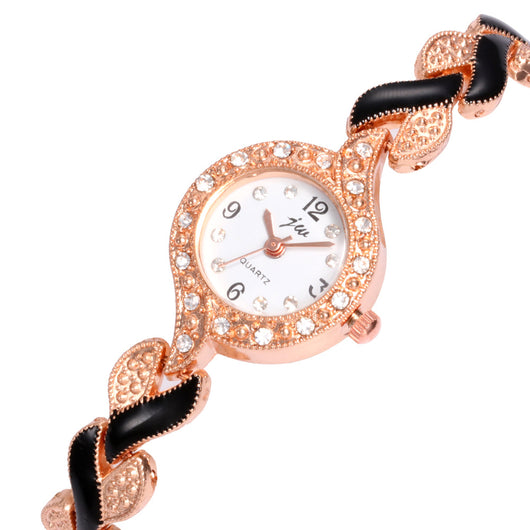 Reloj de pulsera de cuarzo con motivo de hoja - Image 13