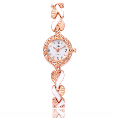 Reloj de pulsera de cuarzo con motivo de hoja - Image 15
