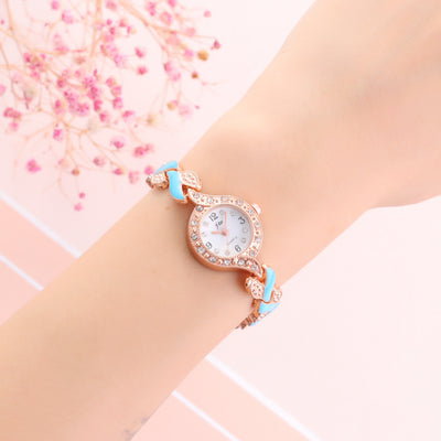 Reloj de pulsera de cuarzo con motivo de hoja - Image 20