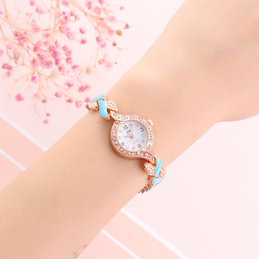 Reloj de pulsera de cuarzo con motivo de hoja - Image 20
