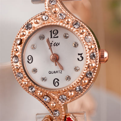 Reloj de pulsera de cuarzo con motivo de hoja - Image 27