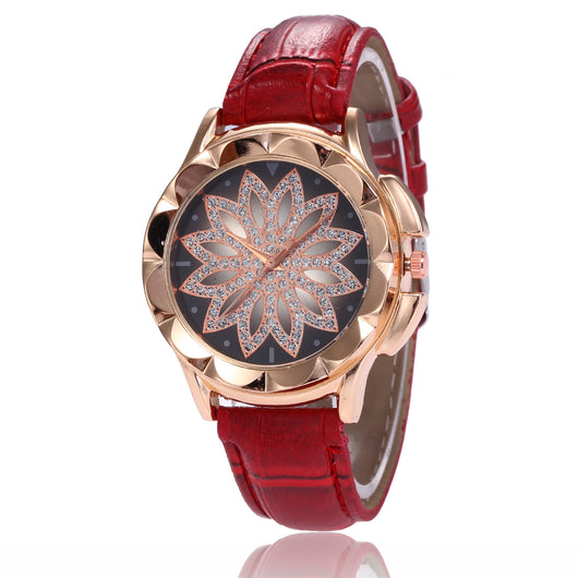 Reloj Pulsera Dama con Cruz de Diamantes de Imitación en Oro Rosado - Image 13
