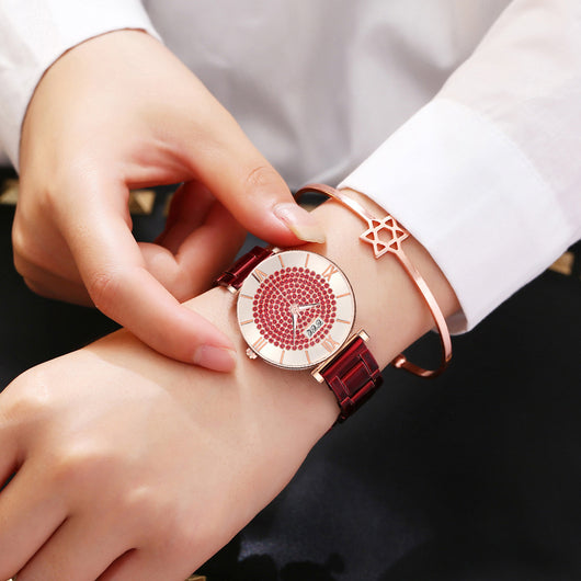 Reloj para mujer de acero aleado con correa metálica - Image 19