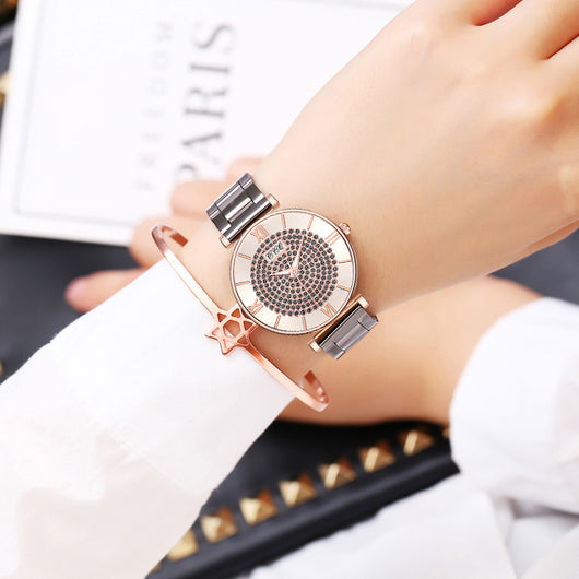 Reloj para mujer de acero aleado con correa metálica - Image 22