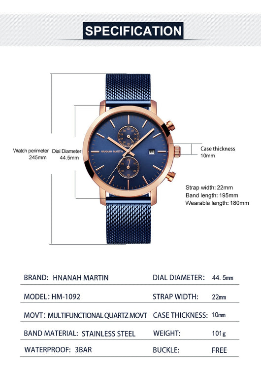 Reloj Multifunción con Calendario para Hombre - Image 13