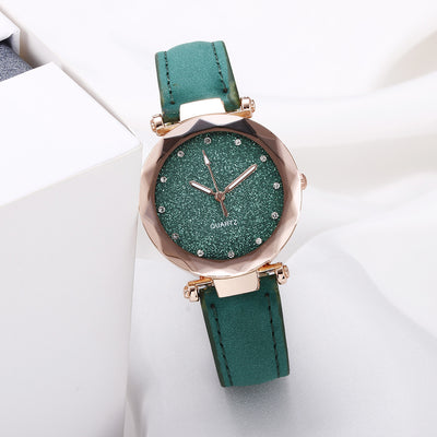 Reloj de Pulsera para Mujer Romántico con Cielo Estrellado, Diseño Cuero y Diamantes - Image 16
